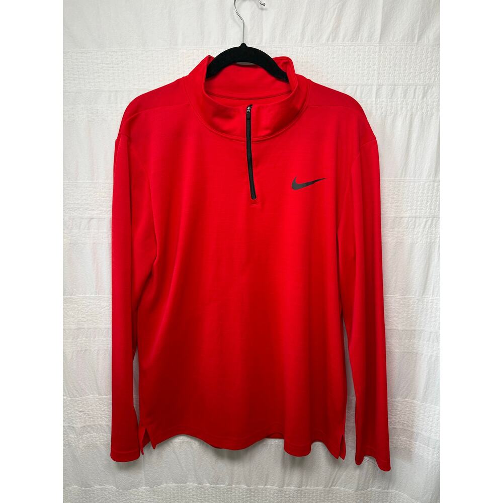 Nike Superset Men's Long-Sleeve 1/4-Zip Training Pullover, Red,  Large